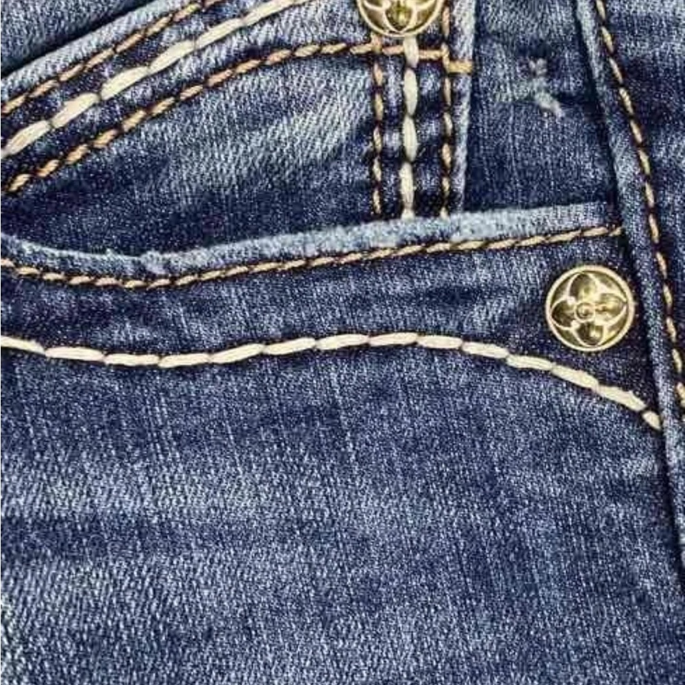 Rock revival Stylish Indigo Flare Jeans - Picture 4 of 11